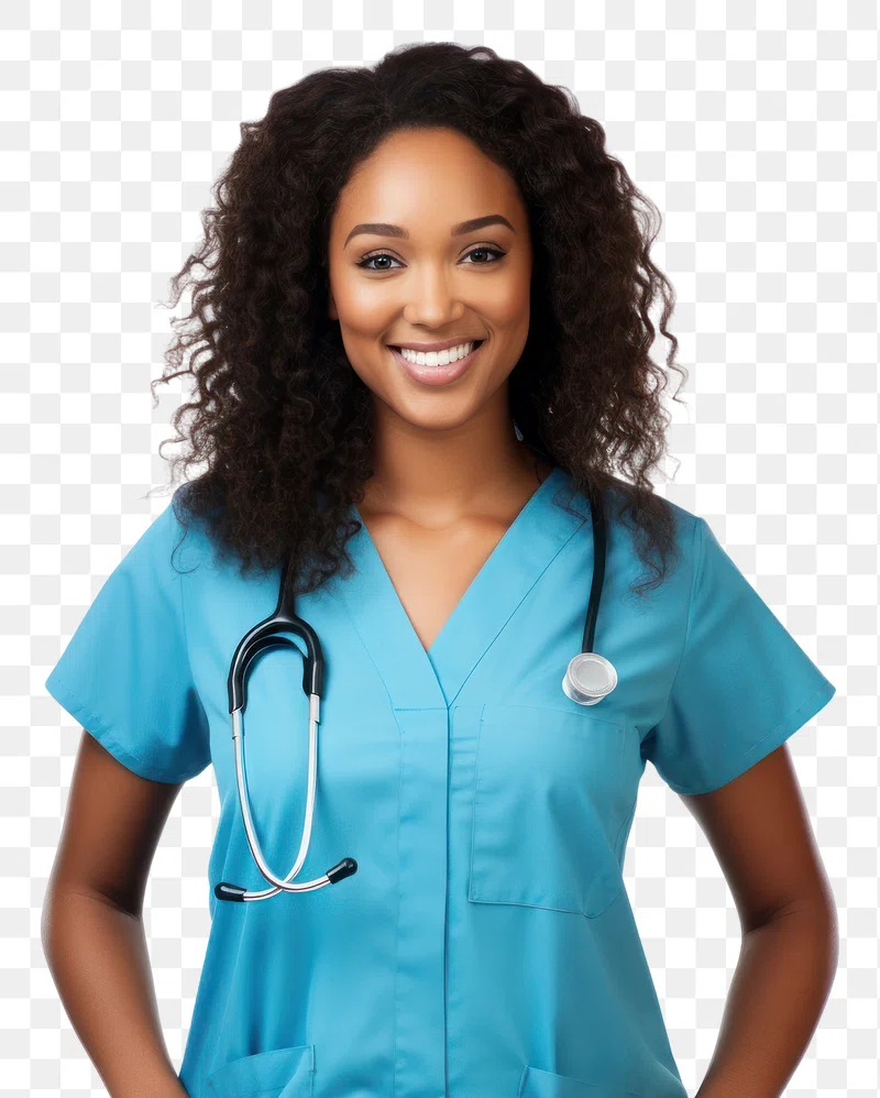 balck female doctor